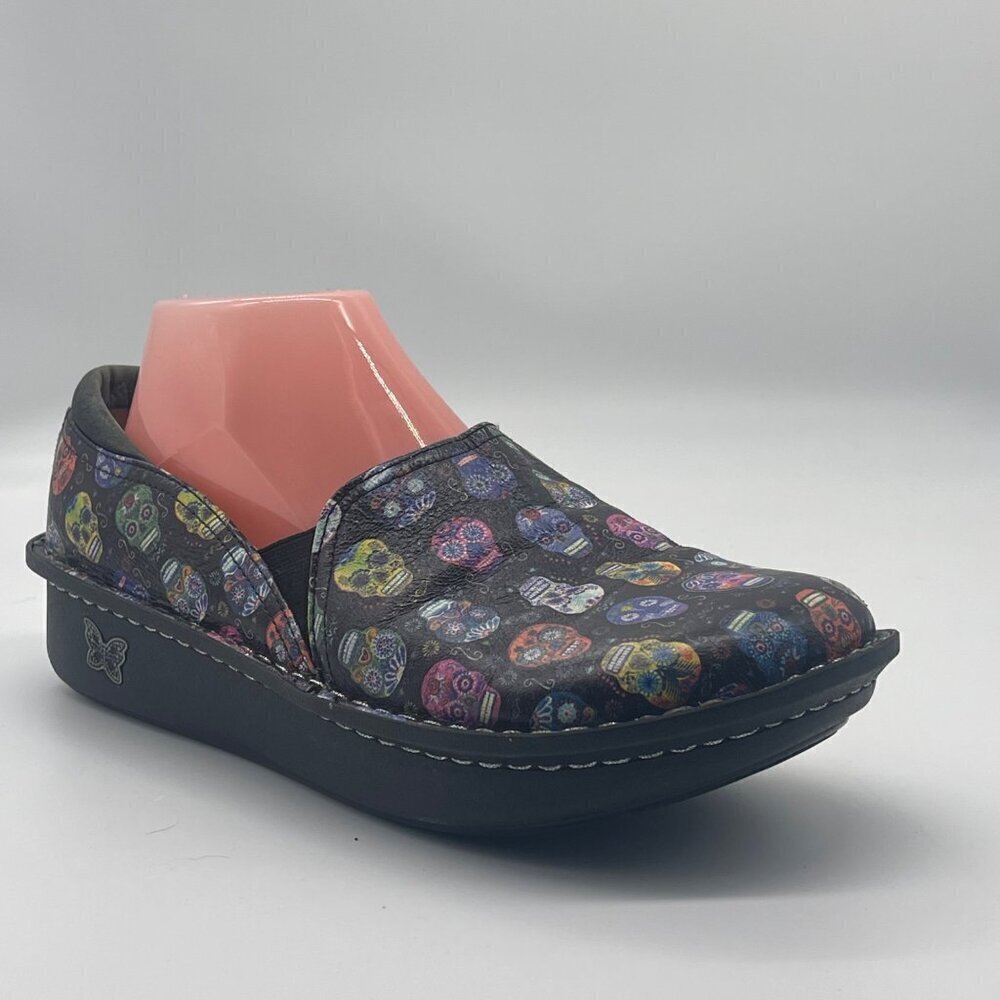 Alegria Women’s Nursing Shoes – Size 40 – Sugar Skull Print – Slip Resistant - Picture 4 of 16